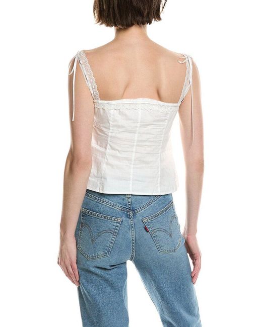 Avantlook Blue Pintuck Top