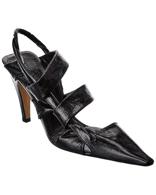 Bottega Veneta Black Bv Leather Pump