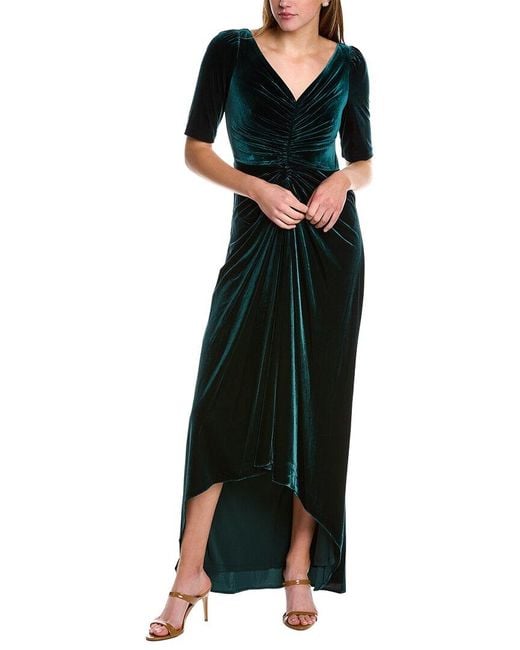 Adrianna Papell Black Velvet Gown