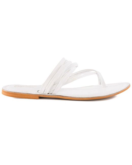 Seychelles White Reezie Leather Sandal