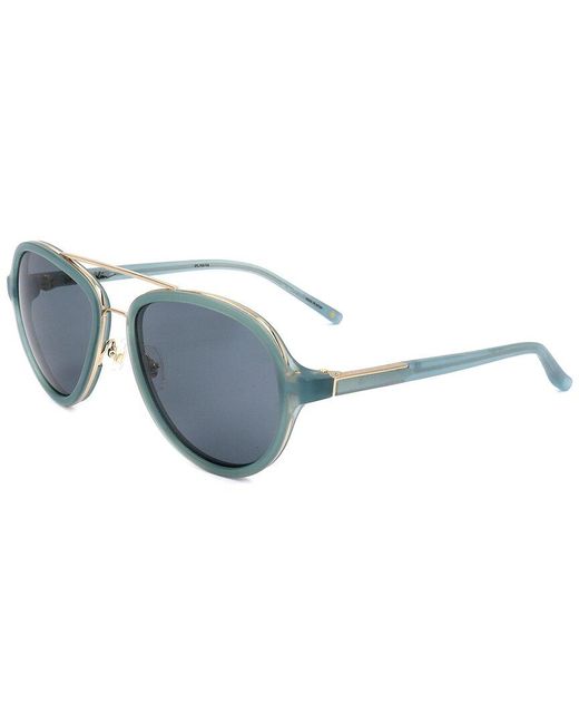 Linda Farrow Blue Pl16 58mm Sunglasses