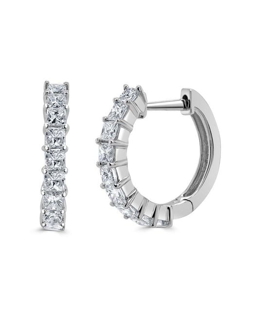Sabrina Designs Metallic 14k 0.78 Ct. Tw. Diamond Huggie Earrings