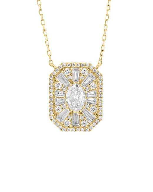 Effy Fine Jewelry White 14K 2.07 Ct. Tw. Lab-Grown Diamond Necklace