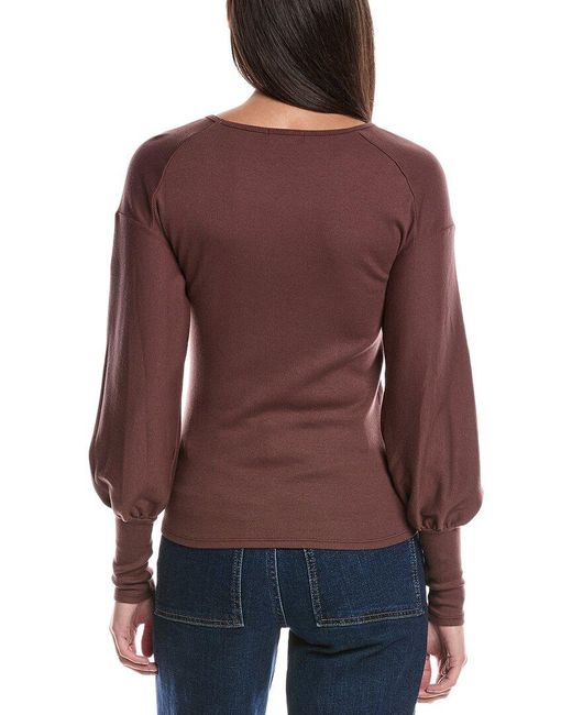 Michael Stars Purple Misha Top