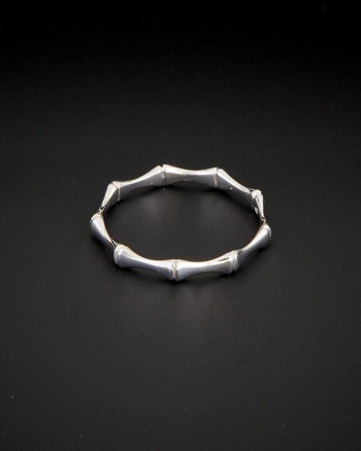 Italian Gold Black 14k Bamboo Ring