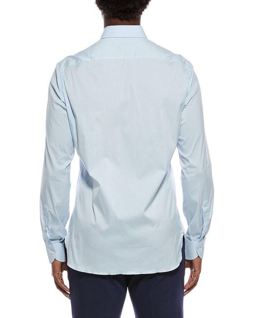 Isaia Blue Dress Shirt for men