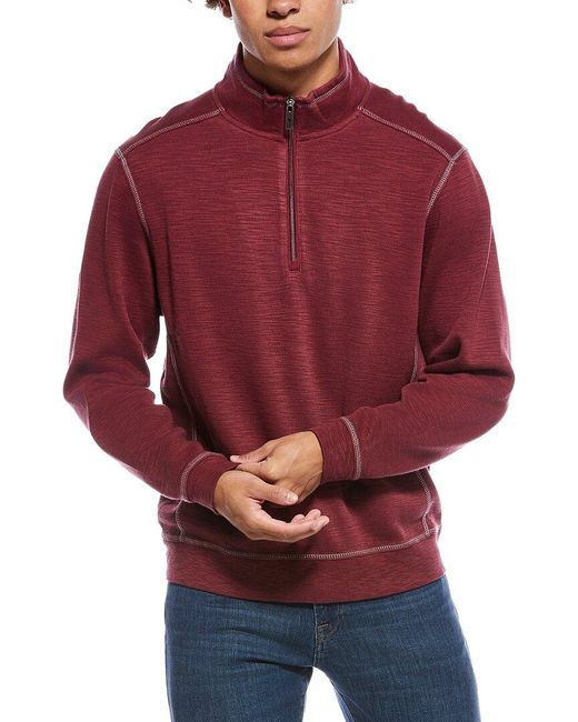 Tommy Bahama Red Sport Tobago Bay 1/2-Zip Pullover for men