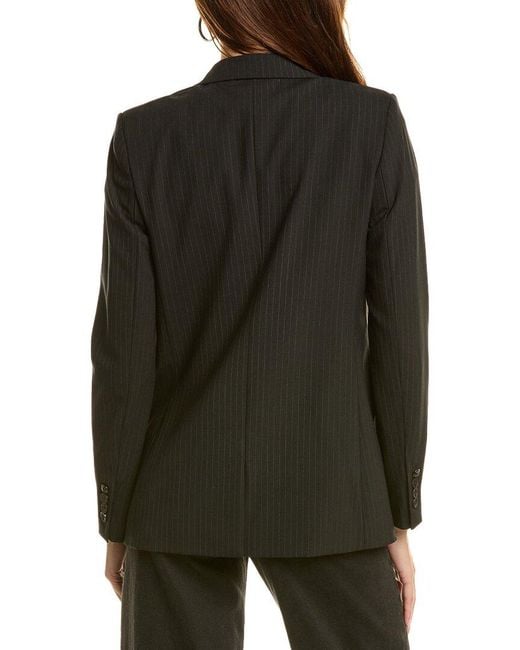 The Kooples Black Wool-Blend Blazer