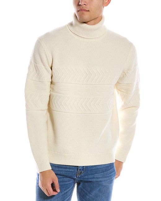 Theory Wool & Cashmere-blend Turtleneck Sweater in White for Men | Lyst  Canada