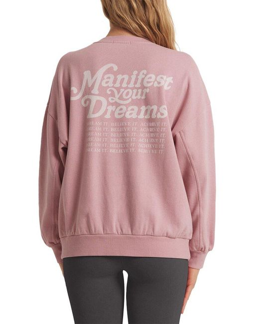 Z Supply Pink Oversized Manifest Sweatshirt