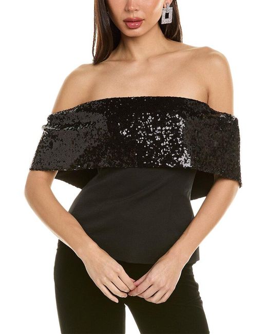 Staud Black Giselle Top