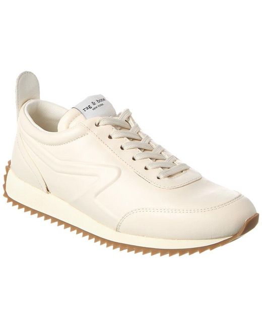 Rag & Bone White Retro Runner Leather Sneaker
