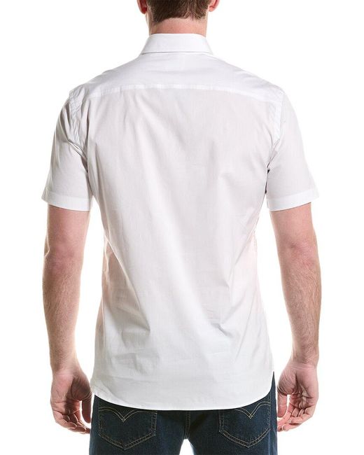 Burberry White Woven Shirt for men