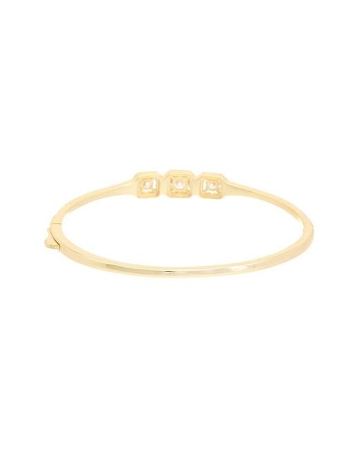 Juvell White 18K Plated Cz Bangle Bracelet