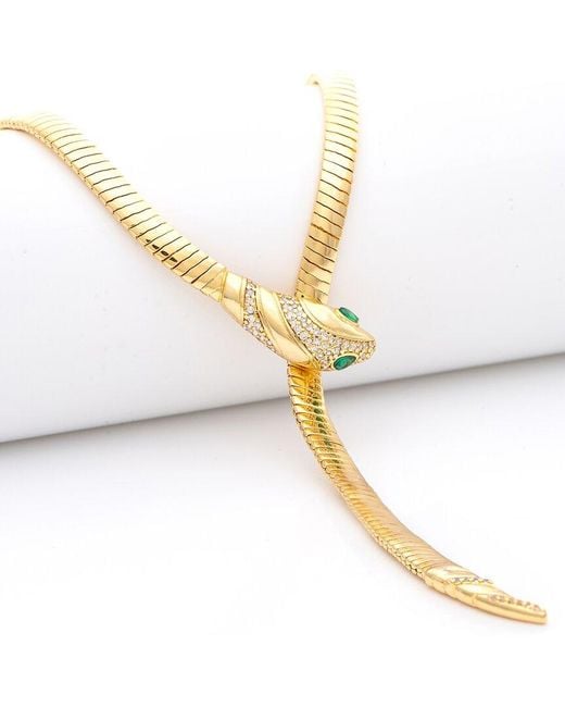 Rivka Friedman Metallic 18K Plated Cz Necklace