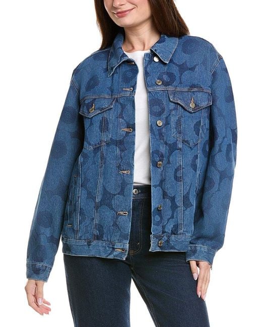 Marimekko Murros Denim Jacket in Blue Lyst UK