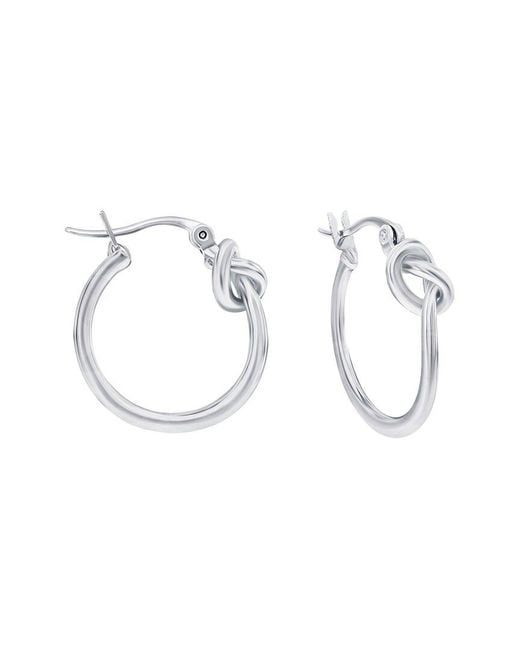 Donatello Gian Metallic Hoop Earrings