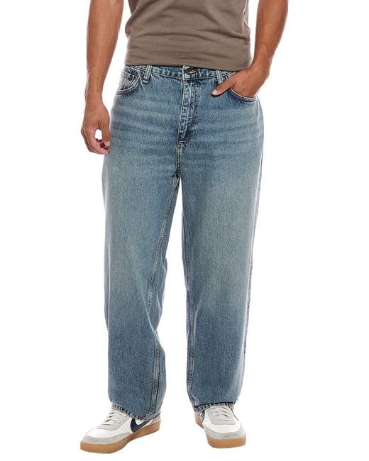 Rag & Bone Blue Baggy Authentic Rigid Jean for men
