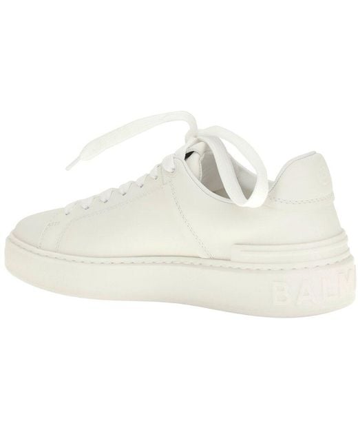 Balmain White Leather Sneaker