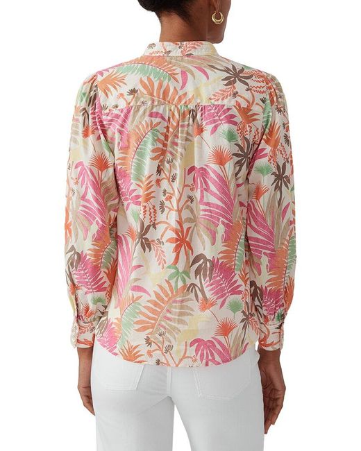 J.McLaughlin Red Rashell Blouse