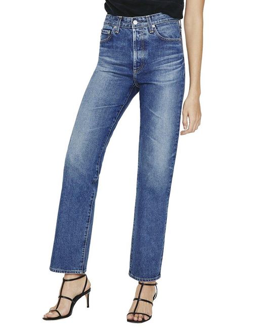 AG Jeans Blue 10 Years Ellwood High-rise Vintage Alexis Straight Jean