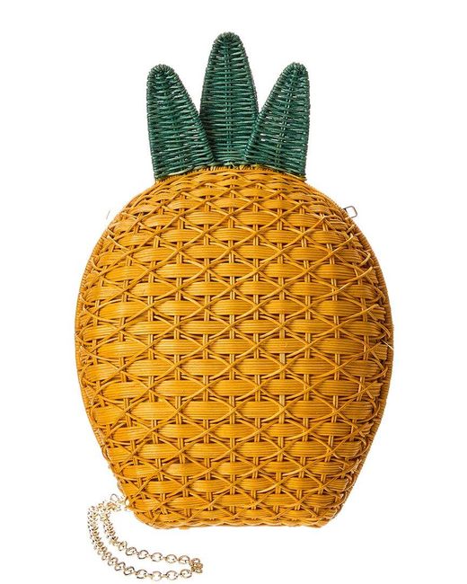 Serpui Yellow Sweet Pineapple Clutch