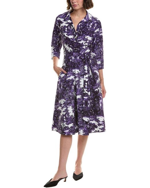 Samantha Sung Blue Olivia Shirtdress