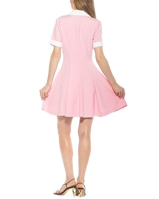 Alexia Admor Pink Linus Collared Dress