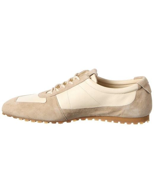 Aeyde White Uma Suede Sneaker