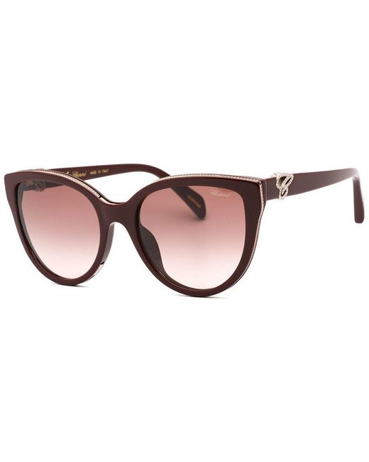 Chopard Brown Sch317s 55mm Sunglasses