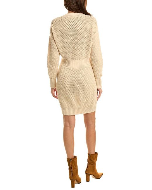 525 America Natural Mock Neck Sweaterdress