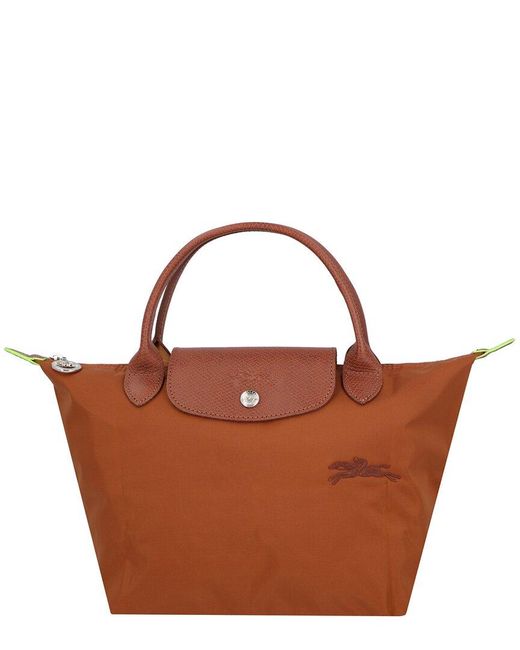 Longchamp Brown Le Pliage S Nylon Bag