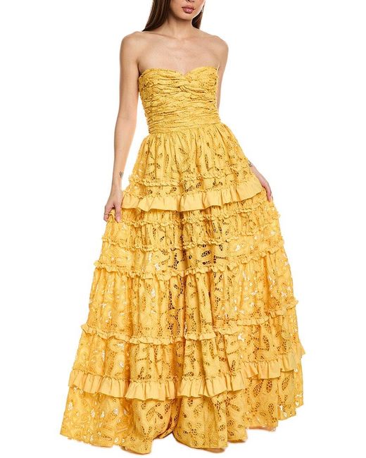 Alexis Yellow Ottilie Maxi Dress