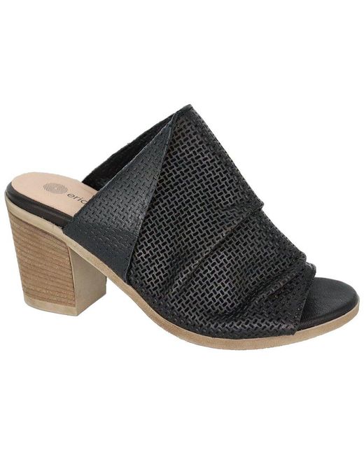 Eric Michael Black Eclipse Leather Sandal