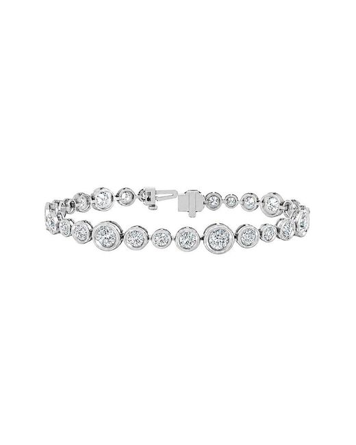 Lab Grown Diamonds White 14K 5.13 Ct. Tw. Lab-Grown Diamond Tennis Bracelet