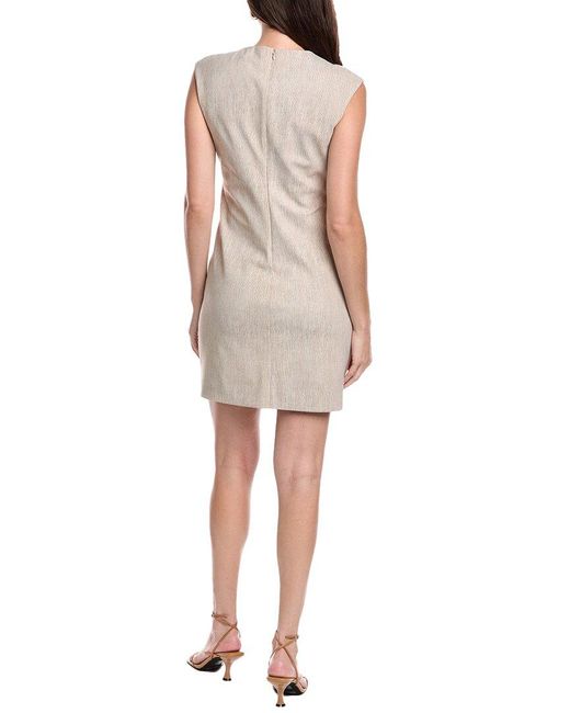 Theory White Byron Shift Dress