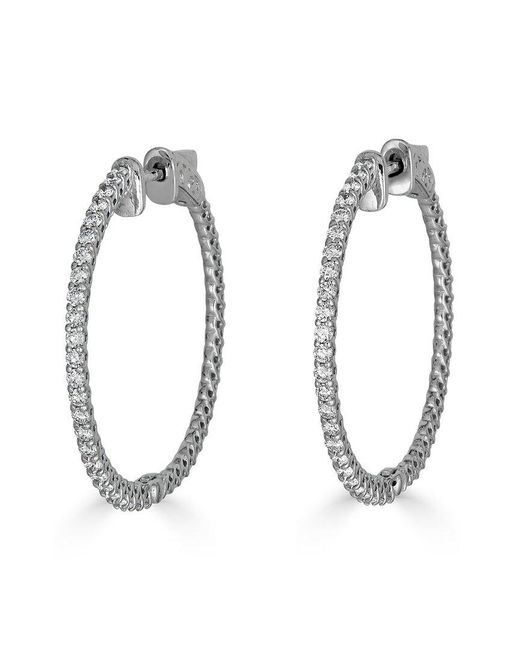 Monary Metallic 14k 1.12 Ct. Tw. Diamond Earrings