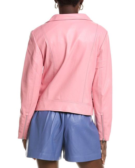 Susana Monaco Red Moto Jacket