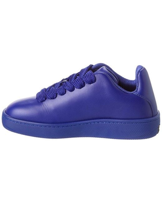 Burberry Blue Box Leather Sneaker