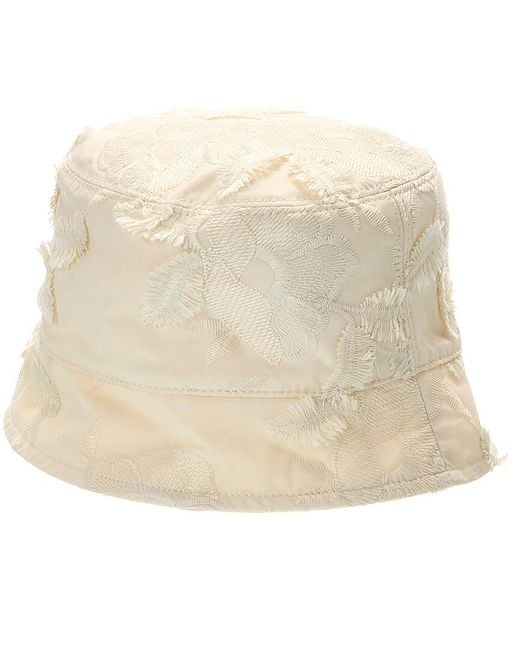 Moncler Natural Floral Bucket Hat