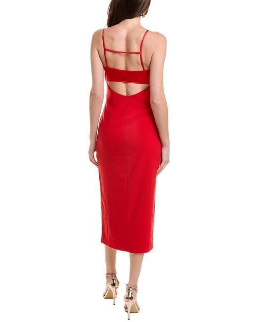 Likely Red Lorna Midi Dress