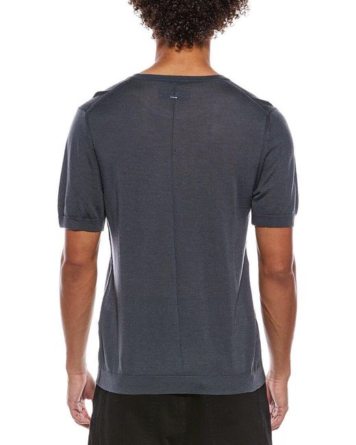 Rag & Bone Gray Aulton Knit Wool-Blend T-Shirt for men