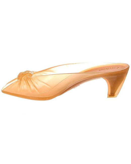 Chloé Brown Jelly Mule