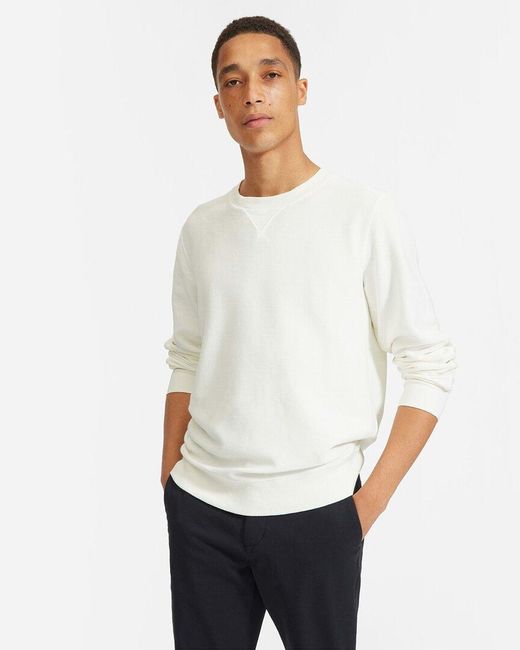 Everlane White The Twill Sweatshirt for men