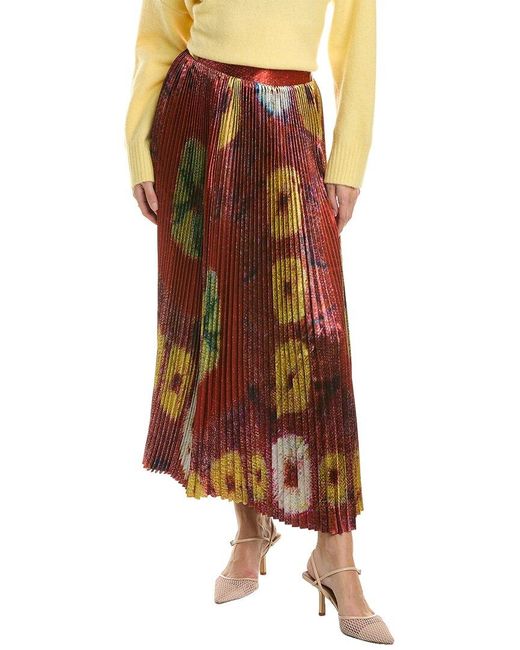 Ulla Johnson Brown Rami Midi Skirt
