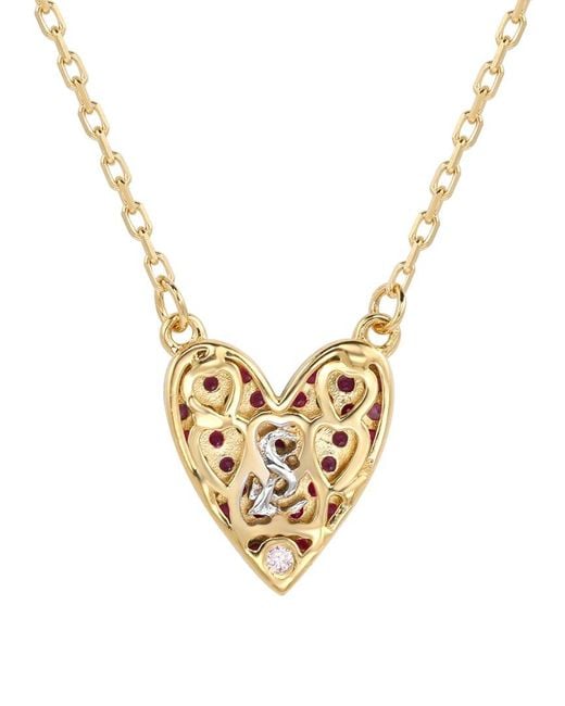 Suzy Levian CZ Jewelry Purple Suzy Levian Silver Cz Necklace
