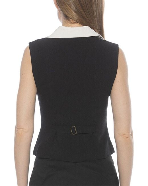 Alexia Admor Black Luisa Vest Top