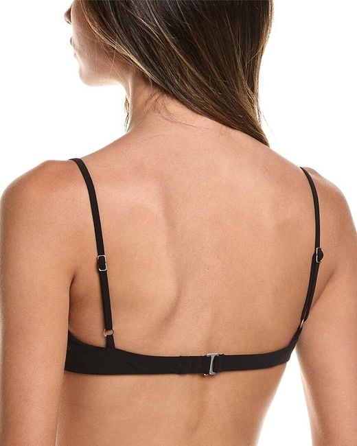Anemos Black Balconette Underwire Bikini Top