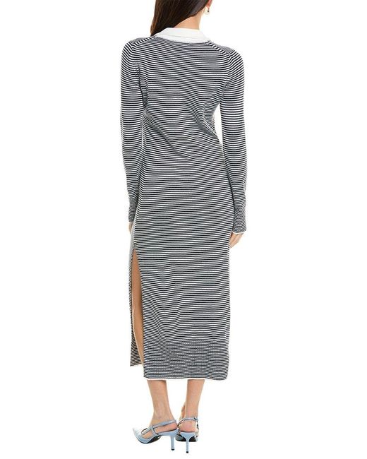 Staud Gray Crown Wool-blend Dress