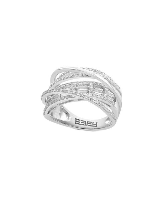 Effy Fine Jewelry White 14K 1.23 Ct. Tw. Diamond Ring